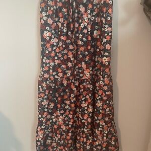 Stylish Floral Pattern Maxi Skirt